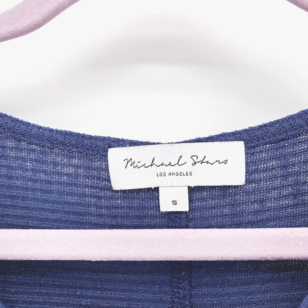 Michael Stars Roxy Balloon Sleeve Ribbed Top - Picture 3 of 7